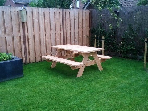 Zelfbouw Picknicktafel Nevada maken