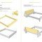 bed zelf maken: preview tekening tweepersoonsbed Hayeda