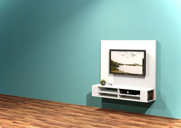 tv televisie meubel kast hangend zelf maken bouwen tekening handleiding instructie plan
