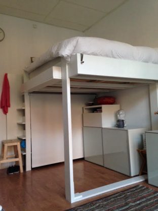 Hoogslaper tweepersoons maken door Mireille