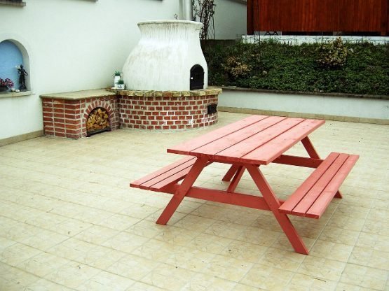 Zelfbouw picknicktafel door Jan K