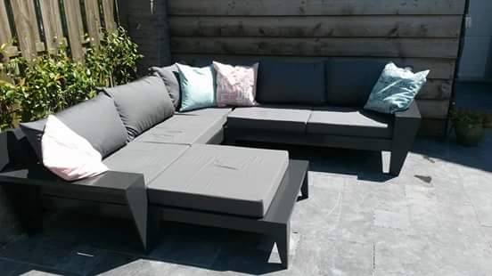 Lounge hoekbank Yelmo gemaakt door Hans