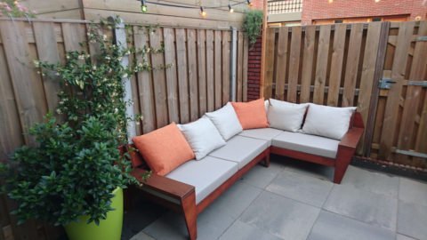 Lounge-hoekbank zelf-maken door Amber