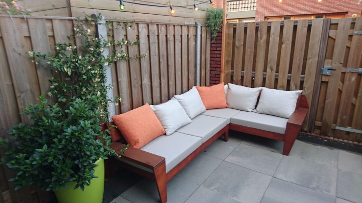 Lounge-hoekbank zelf-maken door Amber