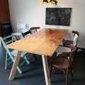 Tafel Teruel gemaakt door Marloes in underlayment
