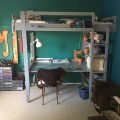 hoogslaper met bureau Wolf gemaakt door Bernardine