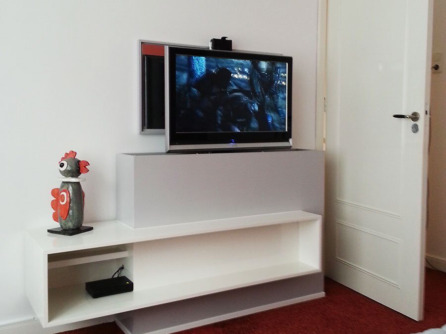 TV meubel met lift Astor gebouwd door Bert