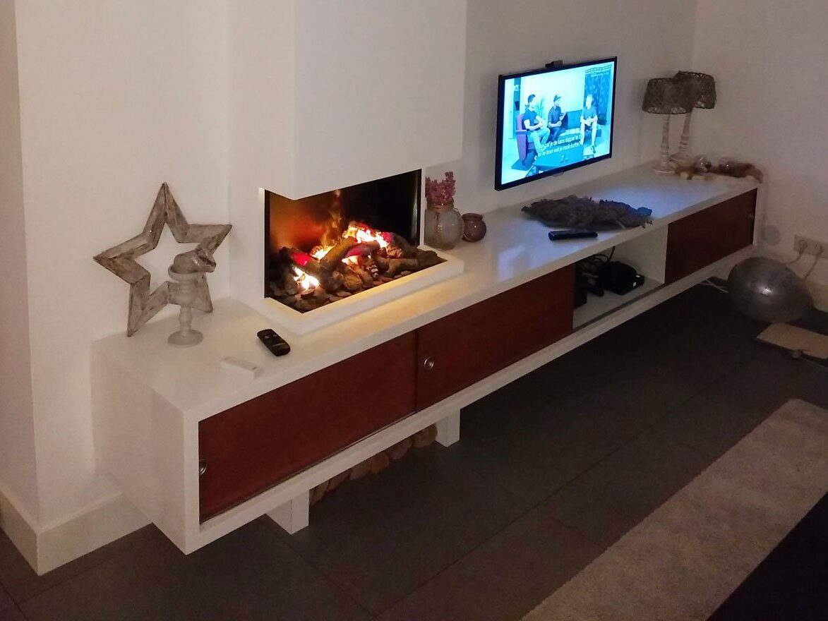 Zwevend TV meubel ArturoXL gemaakt door Bas