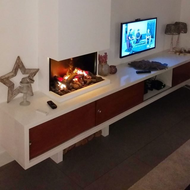 Zwevend TV meubel ArturoXL gemaakt door Bas