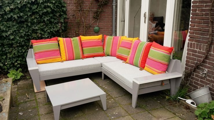 Loungebank maken: YelmoXL gebouwd door Rob