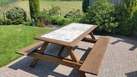 Zelfbouw picknicktafel Nevada door Herman