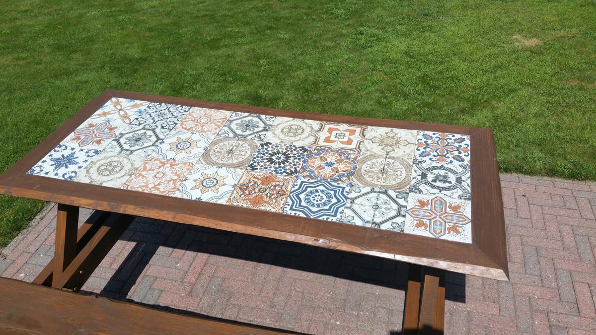 Zelfbouw picknicktafel Nevada door Herman