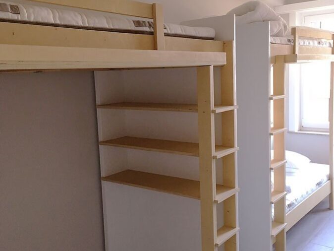 Stapelbed Mila zelf gemaakt door Hermen