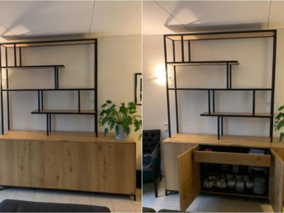 Zelfbouw dressoir Dario, gemaakt en aangepast door Harold