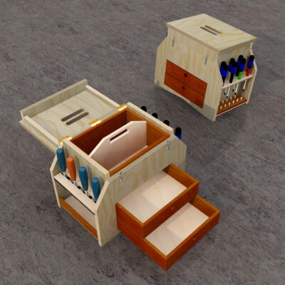 zelfbouw gereedschapskist werktekening