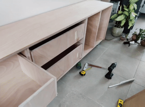 Zelfbouw dressoir Amado (Neo-Eko) door Martijn (gif animatie)